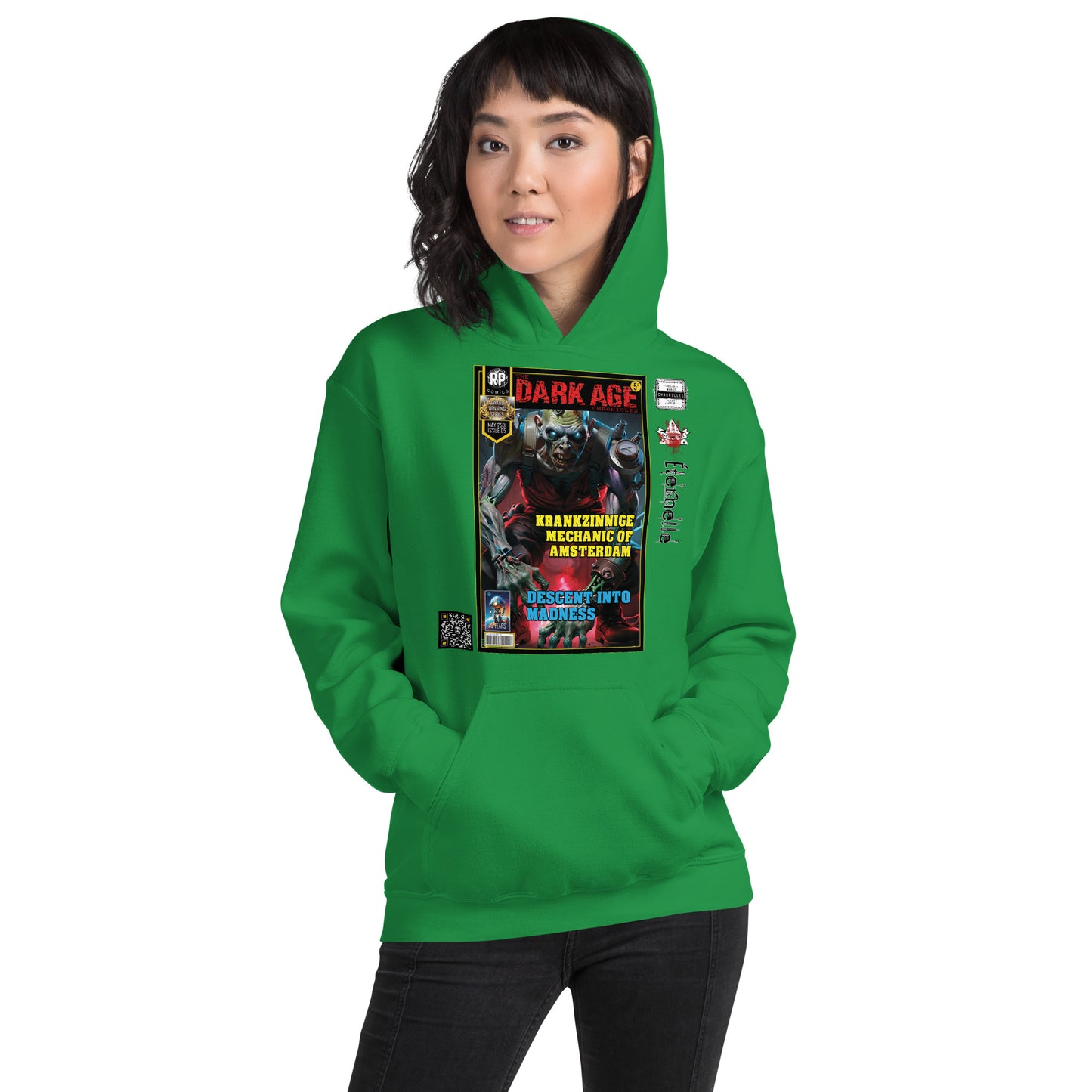 Robot Planet Unisex Hoodie / Hooded Top: The Dark Age: Éternelle Comics May 2501 Issue 05 - KRANKZINNIGE MECHANIC OF AMSTERDAM - DESCENT INTO MADNESS