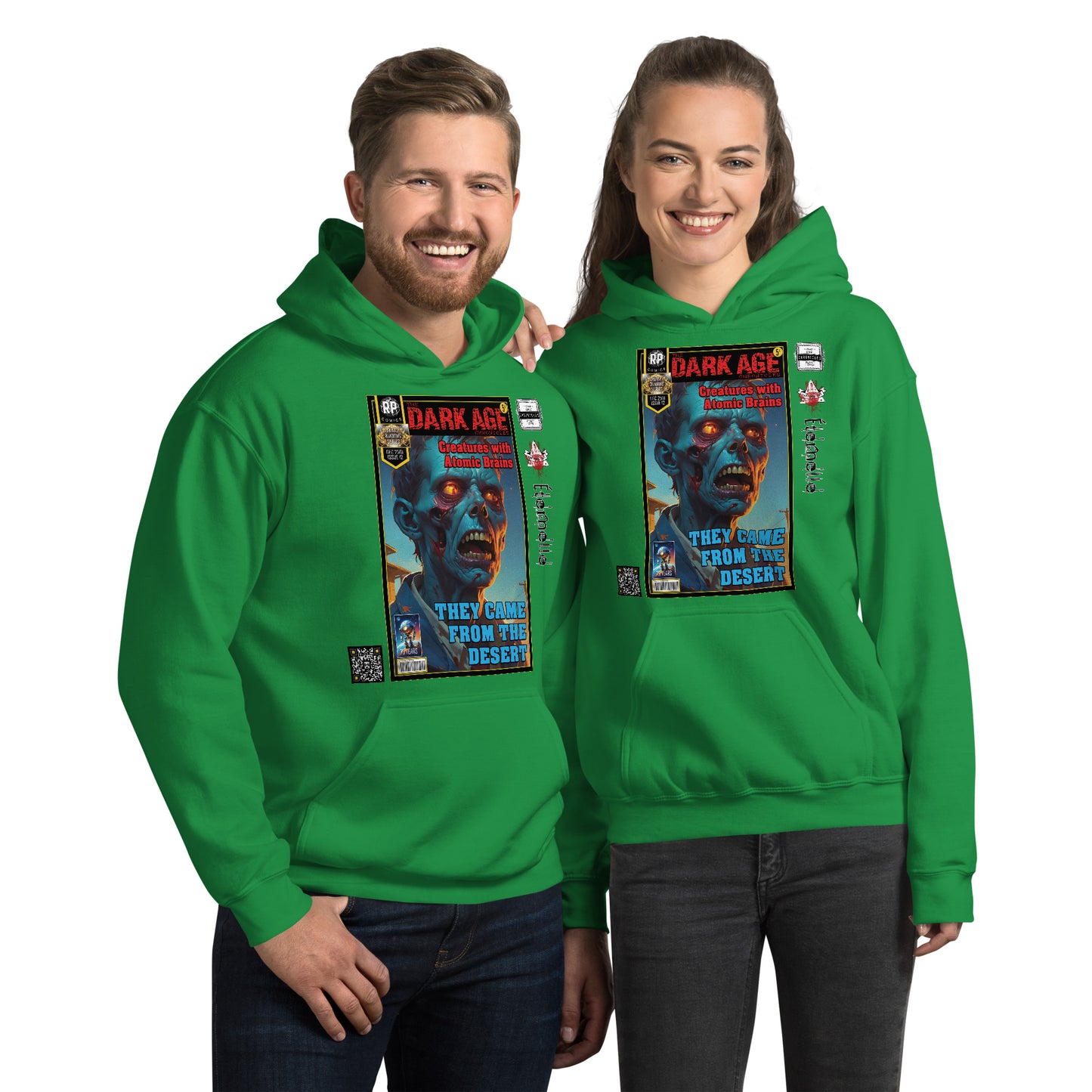 Robot Planet Unisex Hoodie / Hooded Top: The Dark Age: Éternelle Comics Dec 2501 Issue 12 - THEY CAME FROM THE DESERT - CREATURES WITH ATOMIC BRAINS