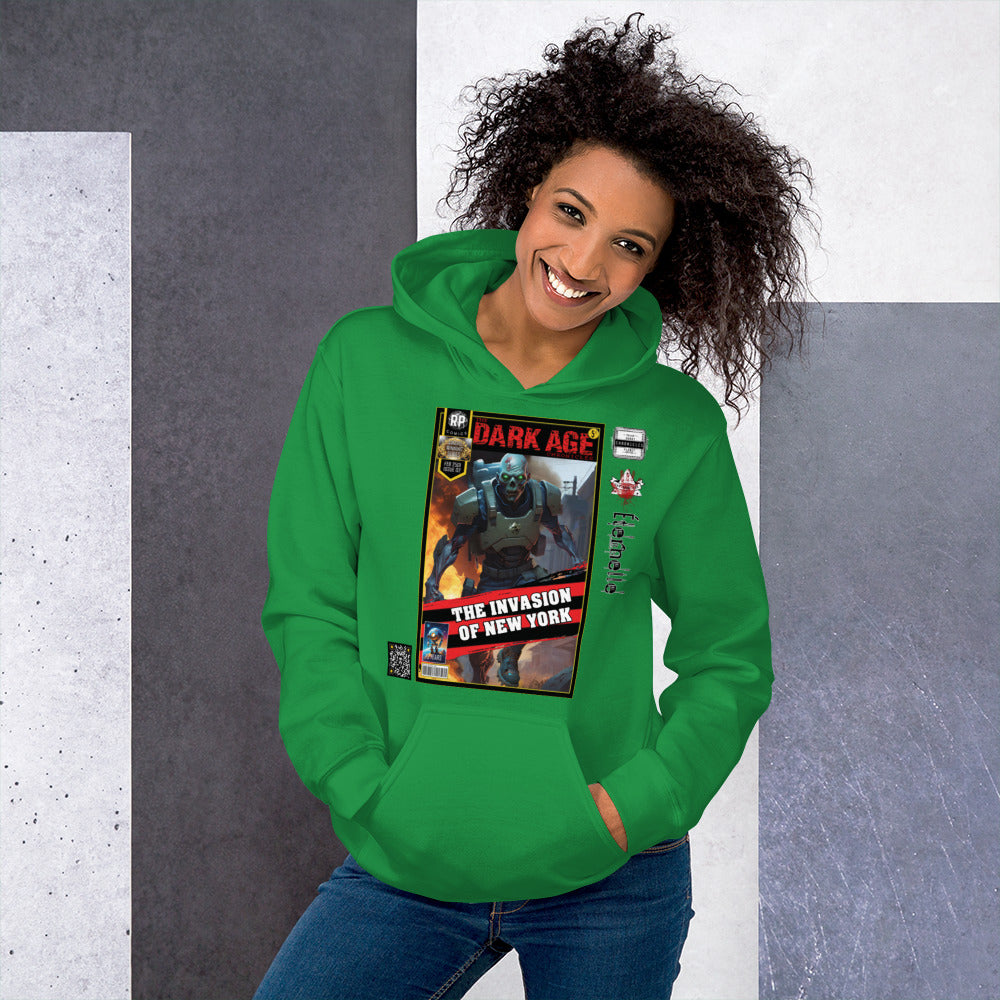 Robot Planet Unisex Hoodie / Hooded Top: The Dark Age: Éternelle Comics February 2501 Issue 02 - THE INVASION OF NEW YORK