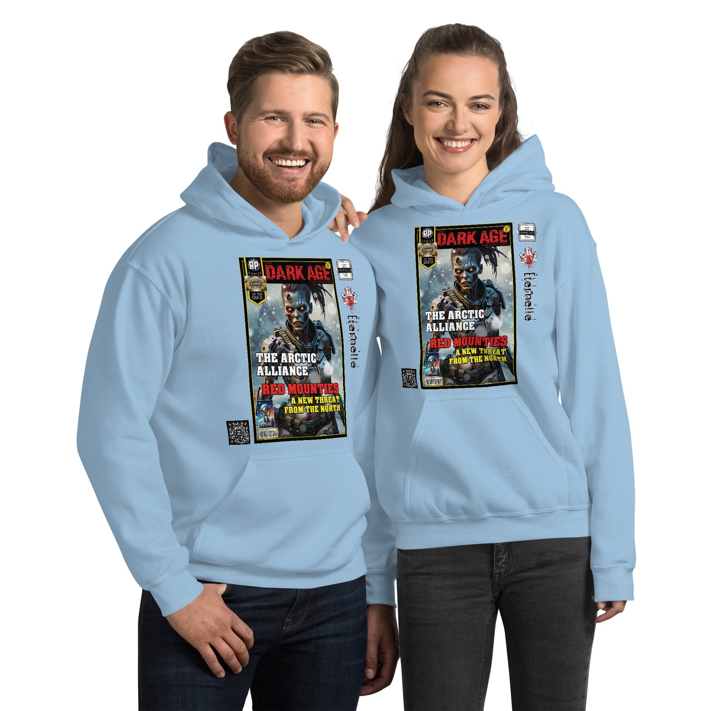 Robot Planet Unisex Hoodie / Hooded Top: The Dark Age: Éternelle Comics July 2501 Issue 07 - ARCTIC ALLIANCE - RED MOUNTIES - THREAT FROM THE NORTH