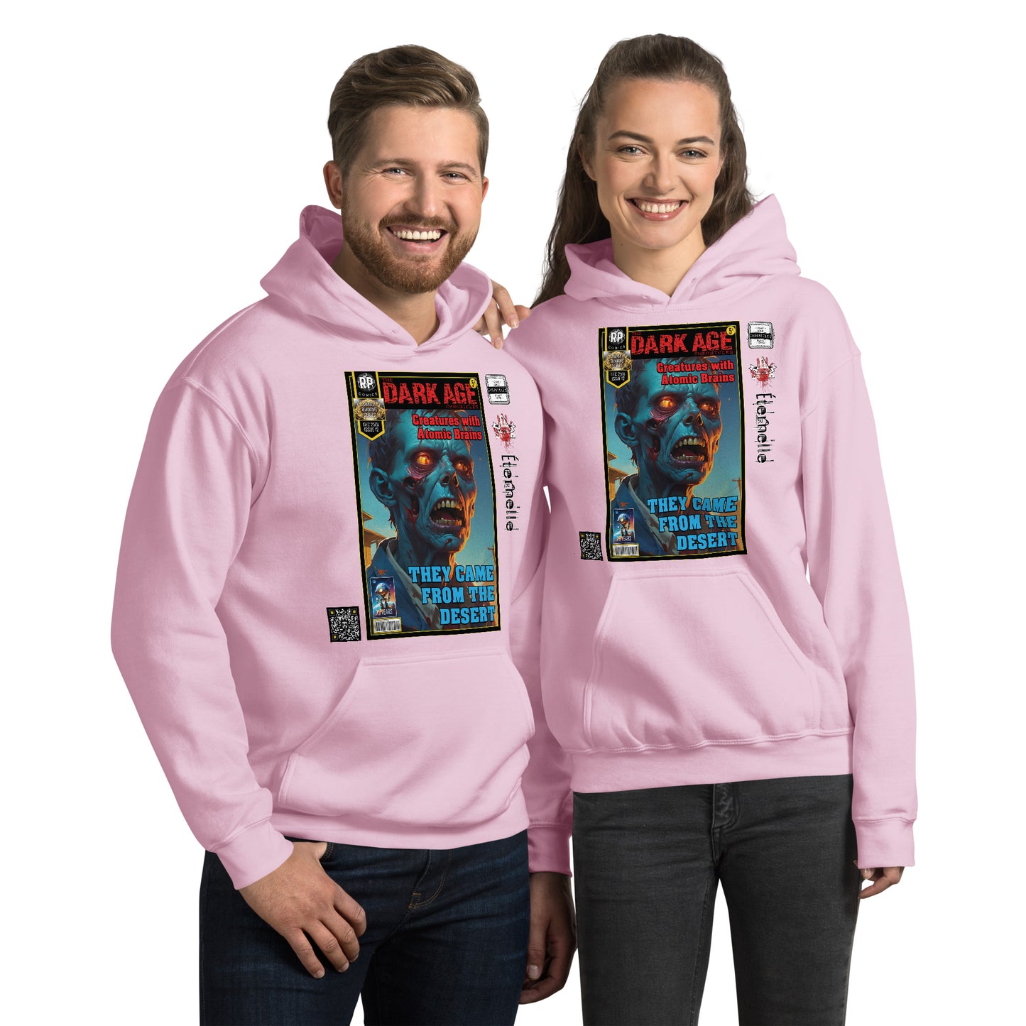 Robot Planet Unisex Hoodie / Hooded Top: The Dark Age: Éternelle Comics Dec 2501 Issue 12 - THEY CAME FROM THE DESERT - CREATURES WITH ATOMIC BRAINS