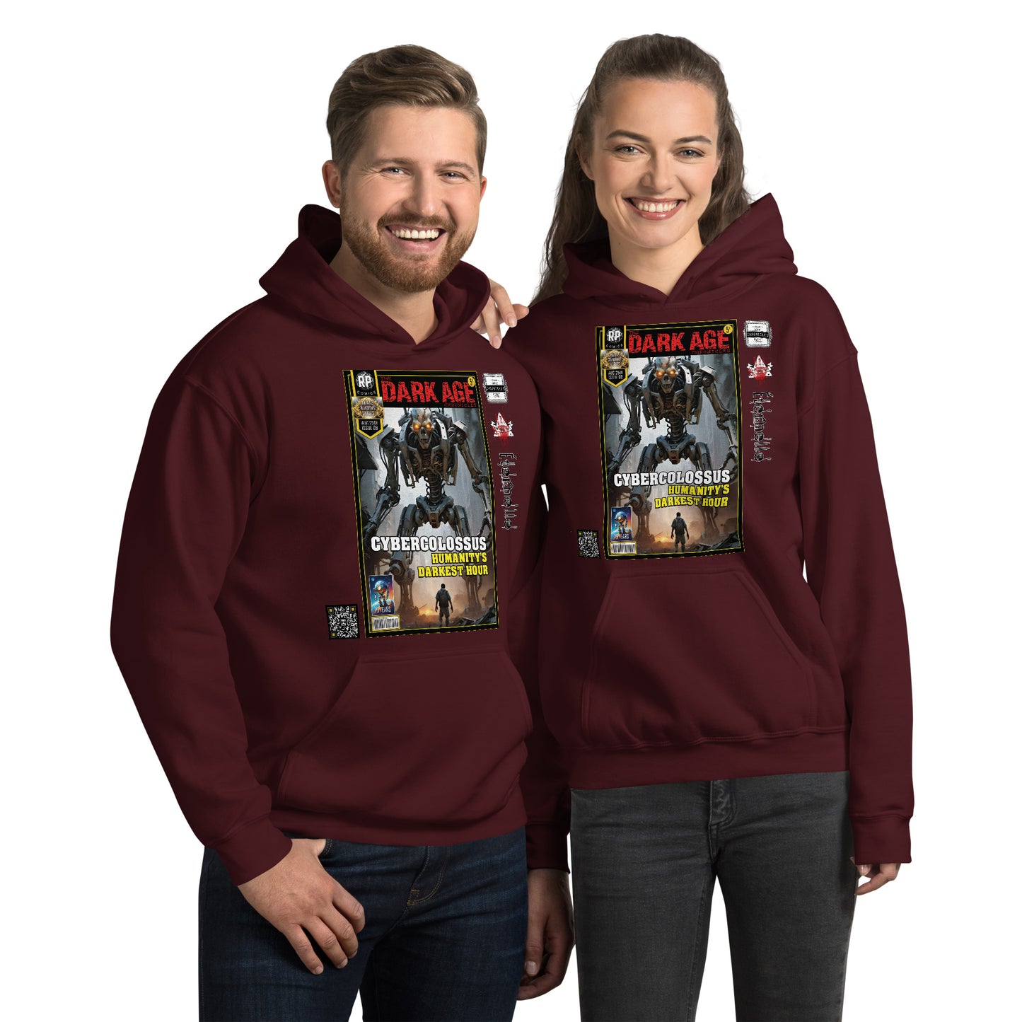 Robot Planet Unisex Hoodie / Hooded Top: The Dark Age: Éternelle Comics August 2501 Issue 08 - CYBERCOLOSSUS - HUMANITY'S DARKEST HOUR