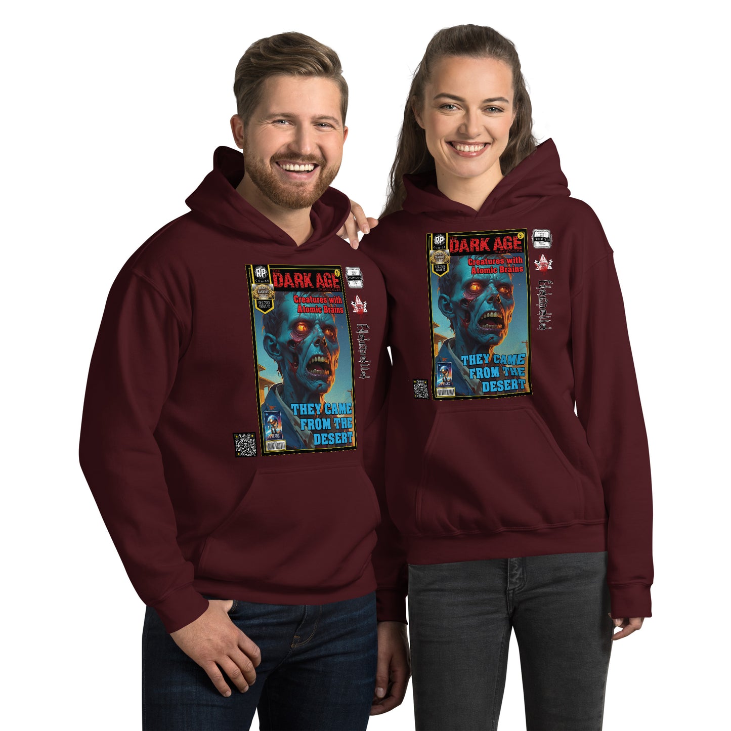 Robot Planet Unisex Hoodie / Hooded Top: The Dark Age: Éternelle Comics Dec 2501 Issue 12 - THEY CAME FROM THE DESERT - CREATURES WITH ATOMIC BRAINS