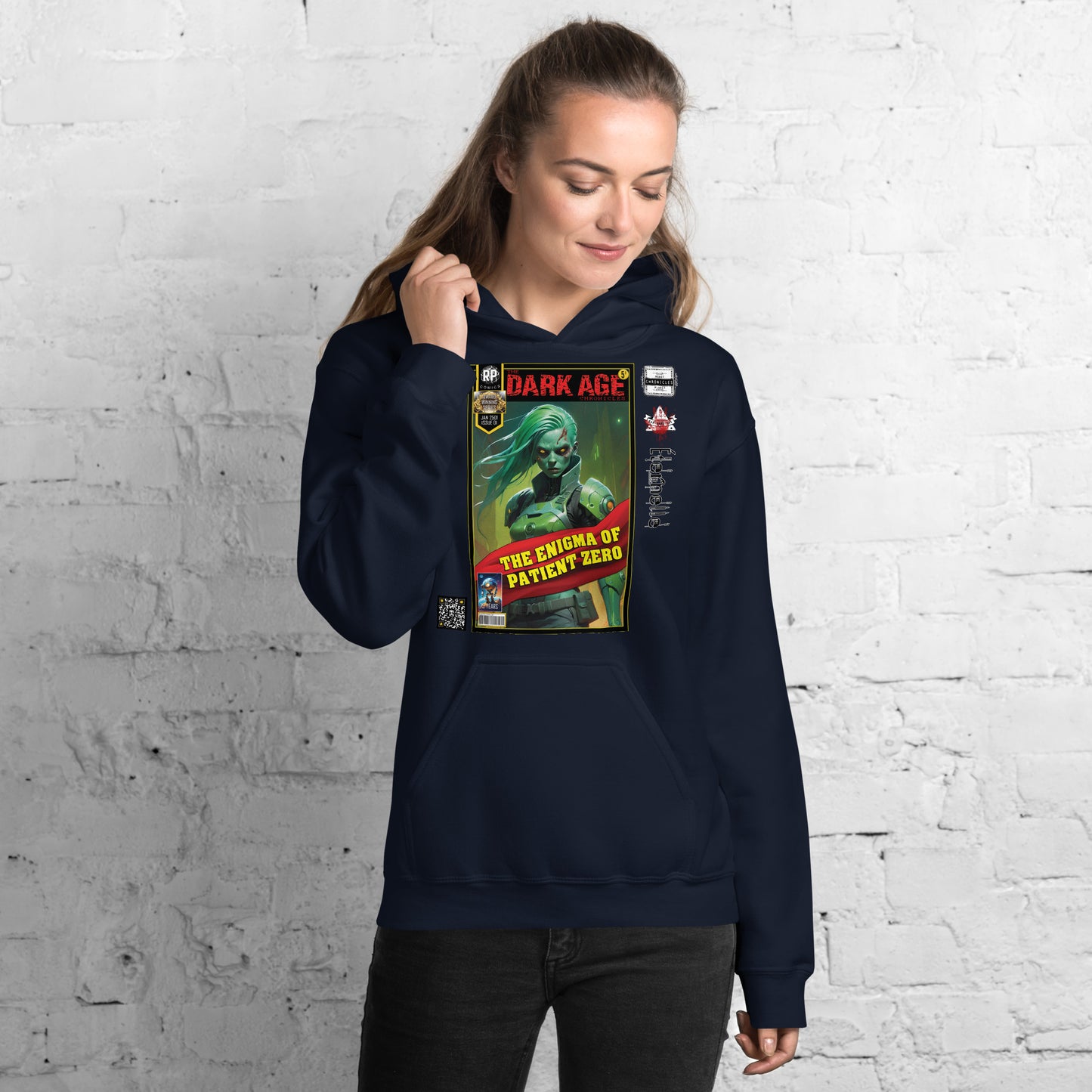 Robot Planet Unisex Hoodie / Hooded Top: The Dark Age: Éternelle Comics January 2501 Issue 01 - THE ENIGMA OF PATIENT ZERO