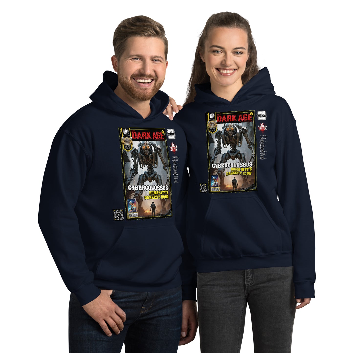 Robot Planet Unisex Hoodie / Hooded Top: The Dark Age: Éternelle Comics August 2501 Issue 08 - CYBERCOLOSSUS - HUMANITY'S DARKEST HOUR