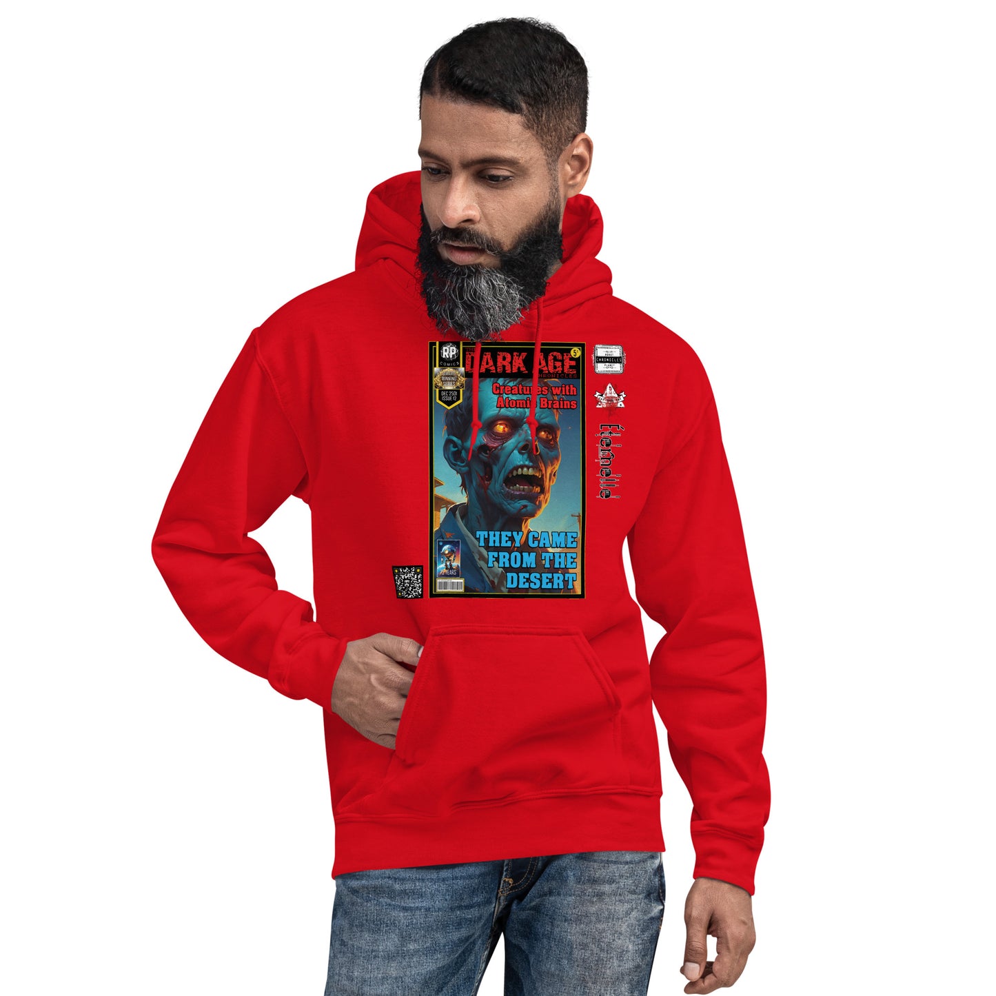 Robot Planet Unisex Hoodie / Hooded Top: The Dark Age: Éternelle Comics Dec 2501 Issue 12 - THEY CAME FROM THE DESERT - CREATURES WITH ATOMIC BRAINS