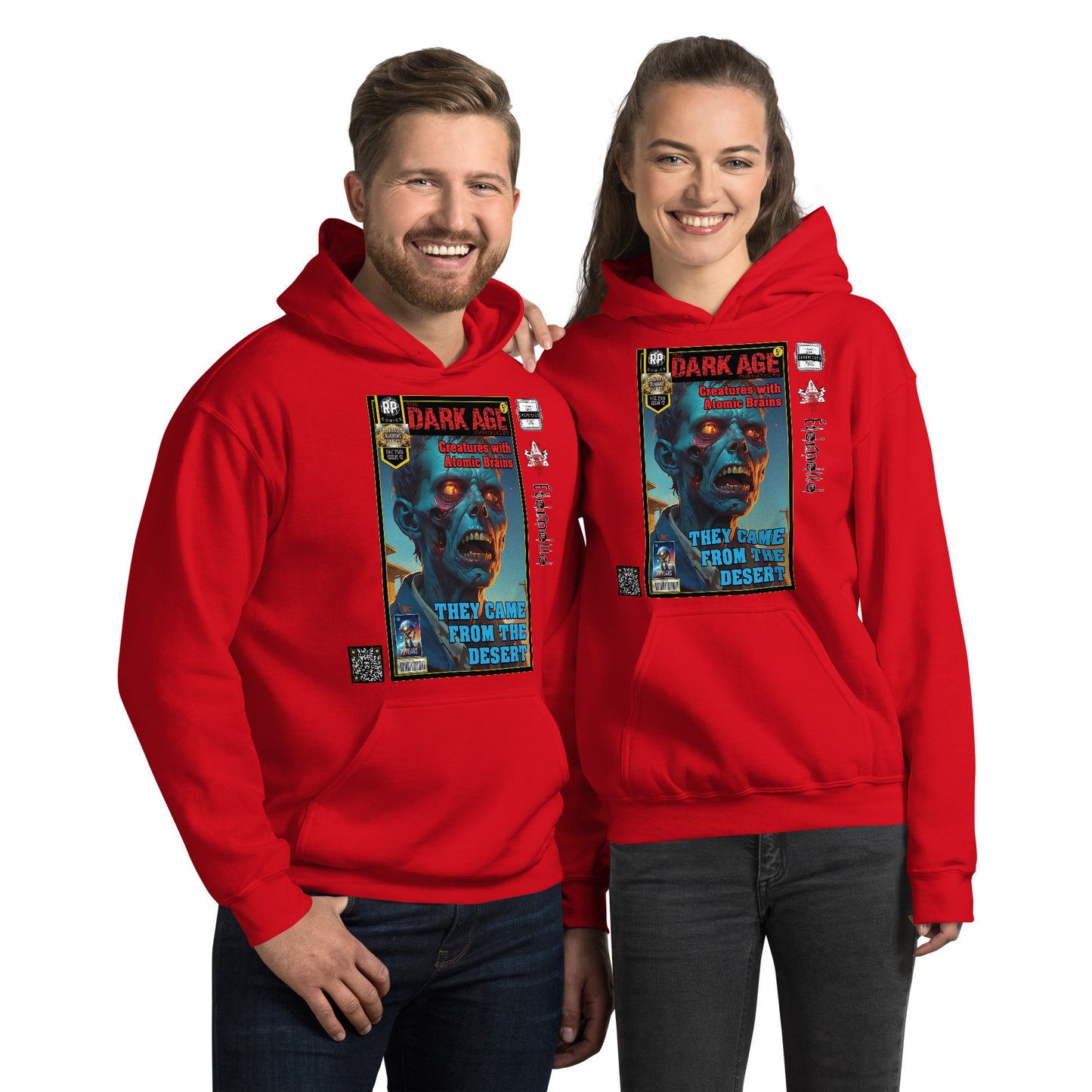 Robot Planet Unisex Hoodie / Hooded Top: The Dark Age: Éternelle Comics Dec 2501 Issue 12 - THEY CAME FROM THE DESERT - CREATURES WITH ATOMIC BRAINS