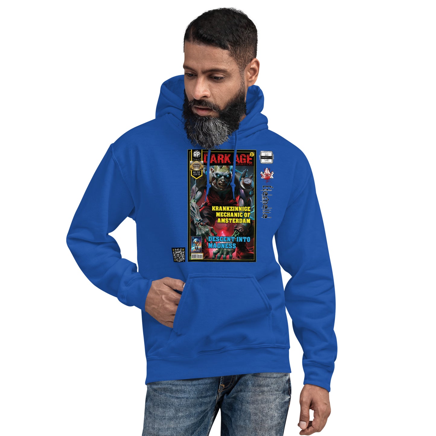 Robot Planet Unisex Hoodie / Hooded Top: The Dark Age: Éternelle Comics May 2501 Issue 05 - KRANKZINNIGE MECHANIC OF AMSTERDAM - DESCENT INTO MADNESS