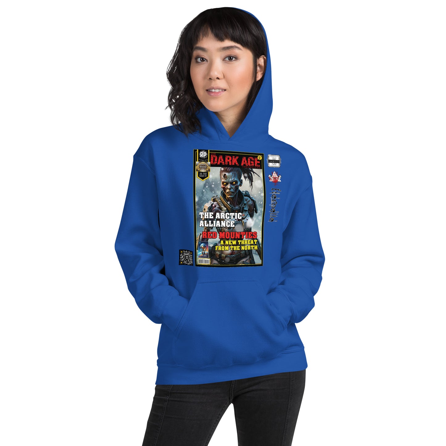 Robot Planet Unisex Hoodie / Hooded Top: The Dark Age: Éternelle Comics July 2501 Issue 07 - ARCTIC ALLIANCE - RED MOUNTIES - THREAT FROM THE NORTH