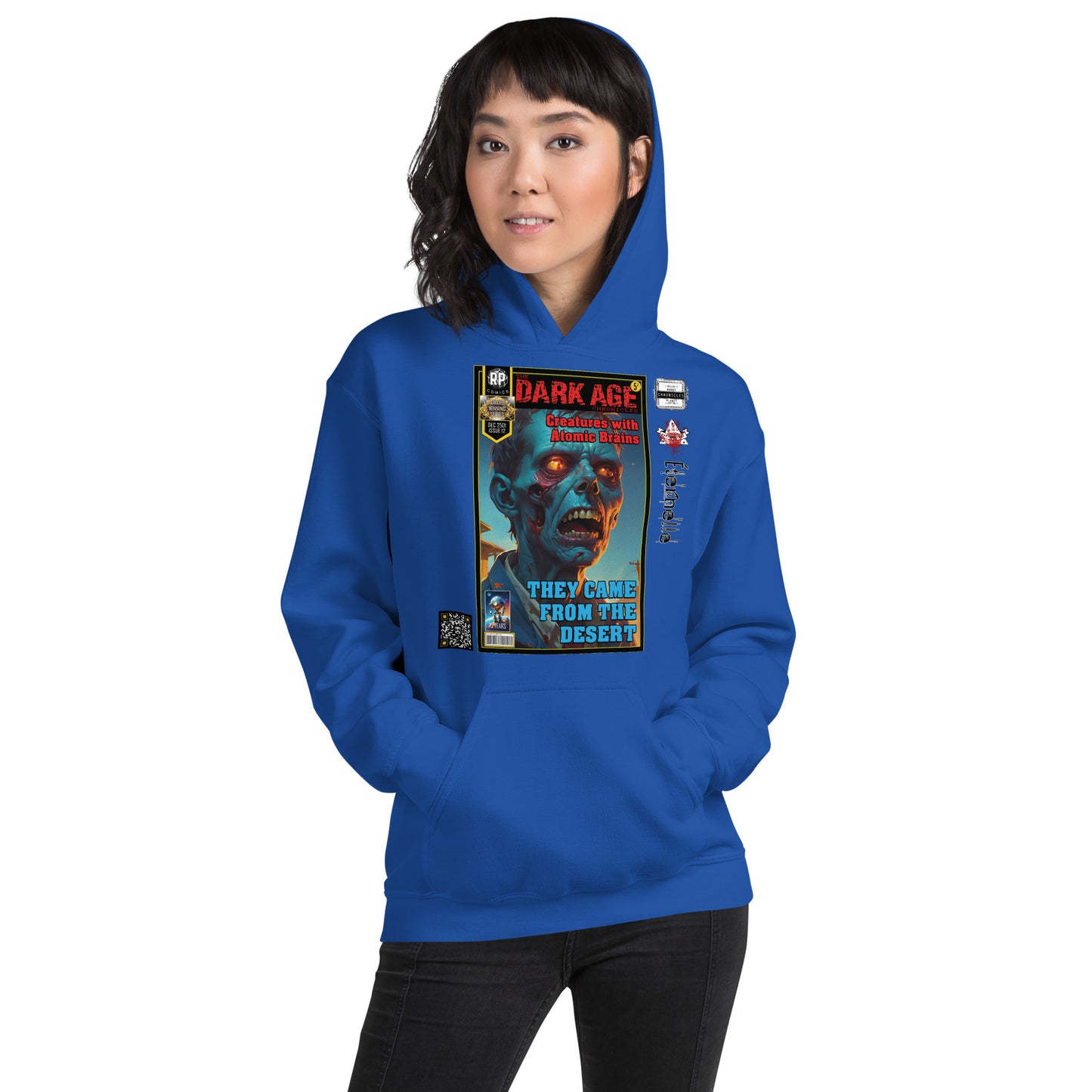 Robot Planet Unisex Hoodie / Hooded Top: The Dark Age: Éternelle Comics Dec 2501 Issue 12 - THEY CAME FROM THE DESERT - CREATURES WITH ATOMIC BRAINS