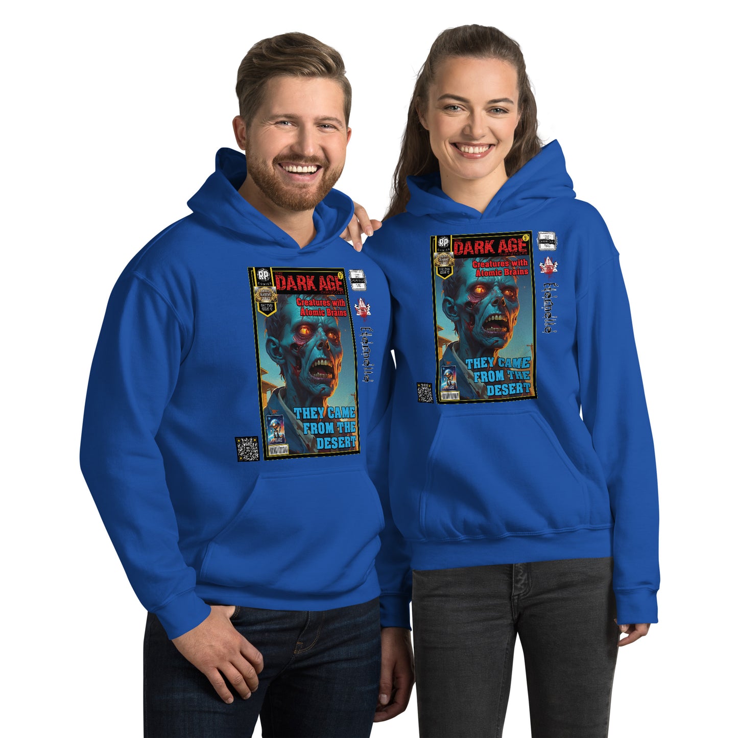 Robot Planet Unisex Hoodie / Hooded Top: The Dark Age: Éternelle Comics Dec 2501 Issue 12 - THEY CAME FROM THE DESERT - CREATURES WITH ATOMIC BRAINS