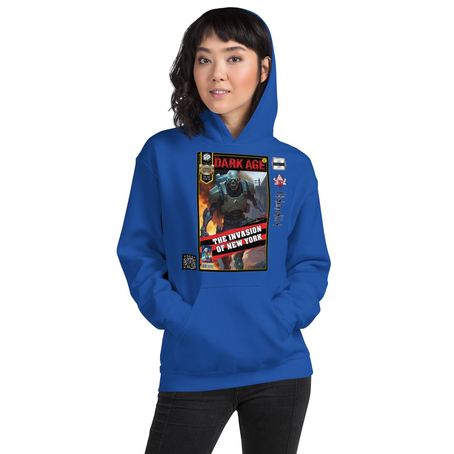 Robot Planet Unisex Hoodie / Hooded Top: The Dark Age: Éternelle Comics February 2501 Issue 02 - THE INVASION OF NEW YORK