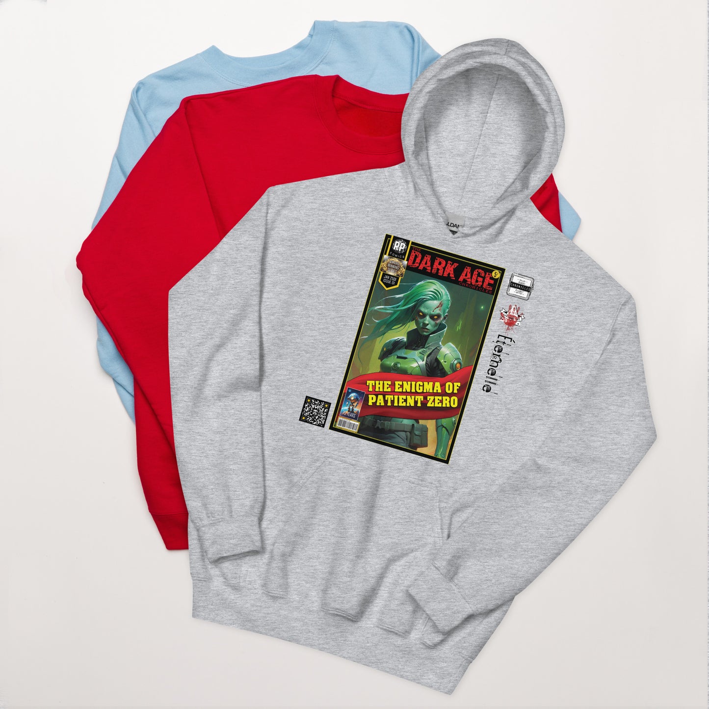 Robot Planet Unisex Hoodie / Hooded Top: The Dark Age: Éternelle Comics January 2501 Issue 01 - THE ENIGMA OF PATIENT ZERO