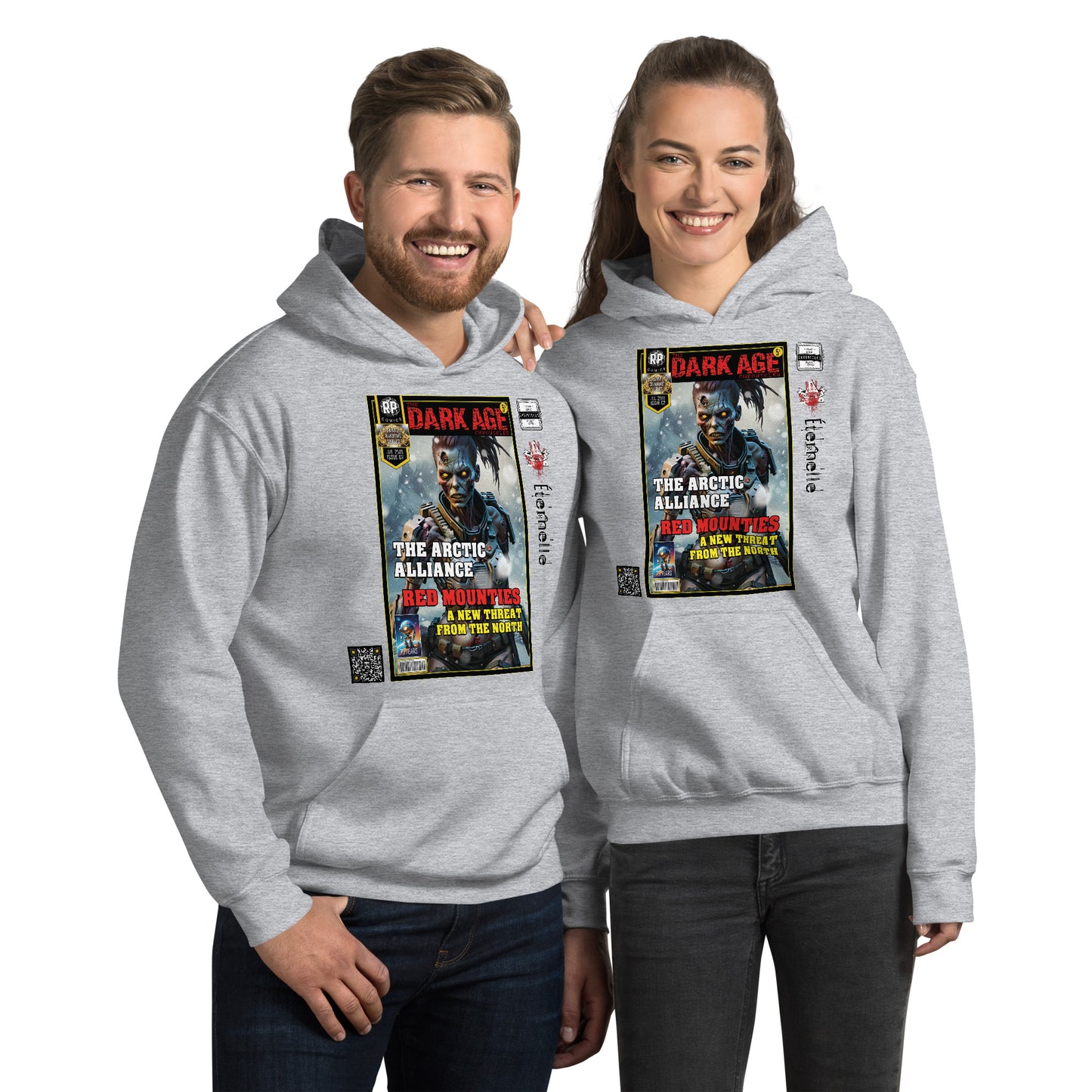 Robot Planet Unisex Hoodie / Hooded Top: The Dark Age: Éternelle Comics July 2501 Issue 07 - ARCTIC ALLIANCE - RED MOUNTIES - THREAT FROM THE NORTH