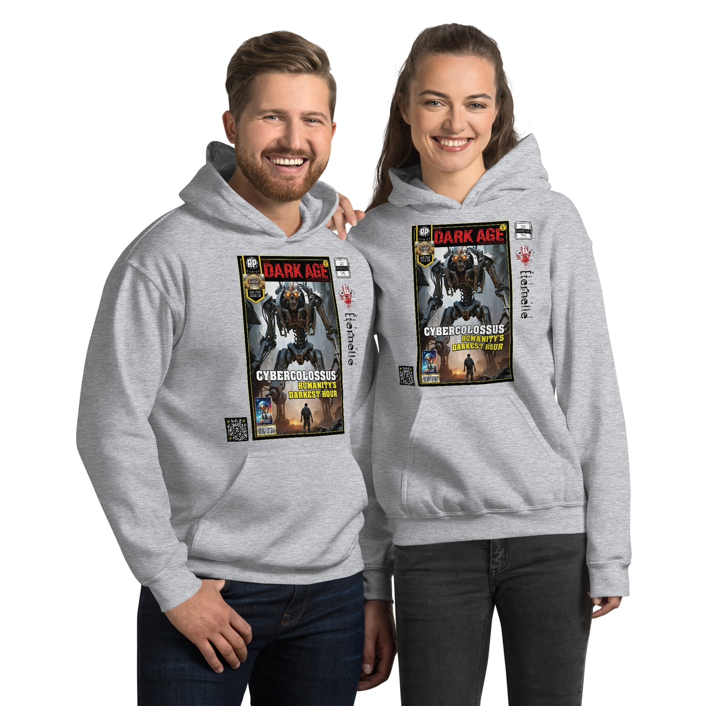 Robot Planet Unisex Hoodie / Hooded Top: The Dark Age: Éternelle Comics August 2501 Issue 08 - CYBERCOLOSSUS - HUMANITY'S DARKEST HOUR