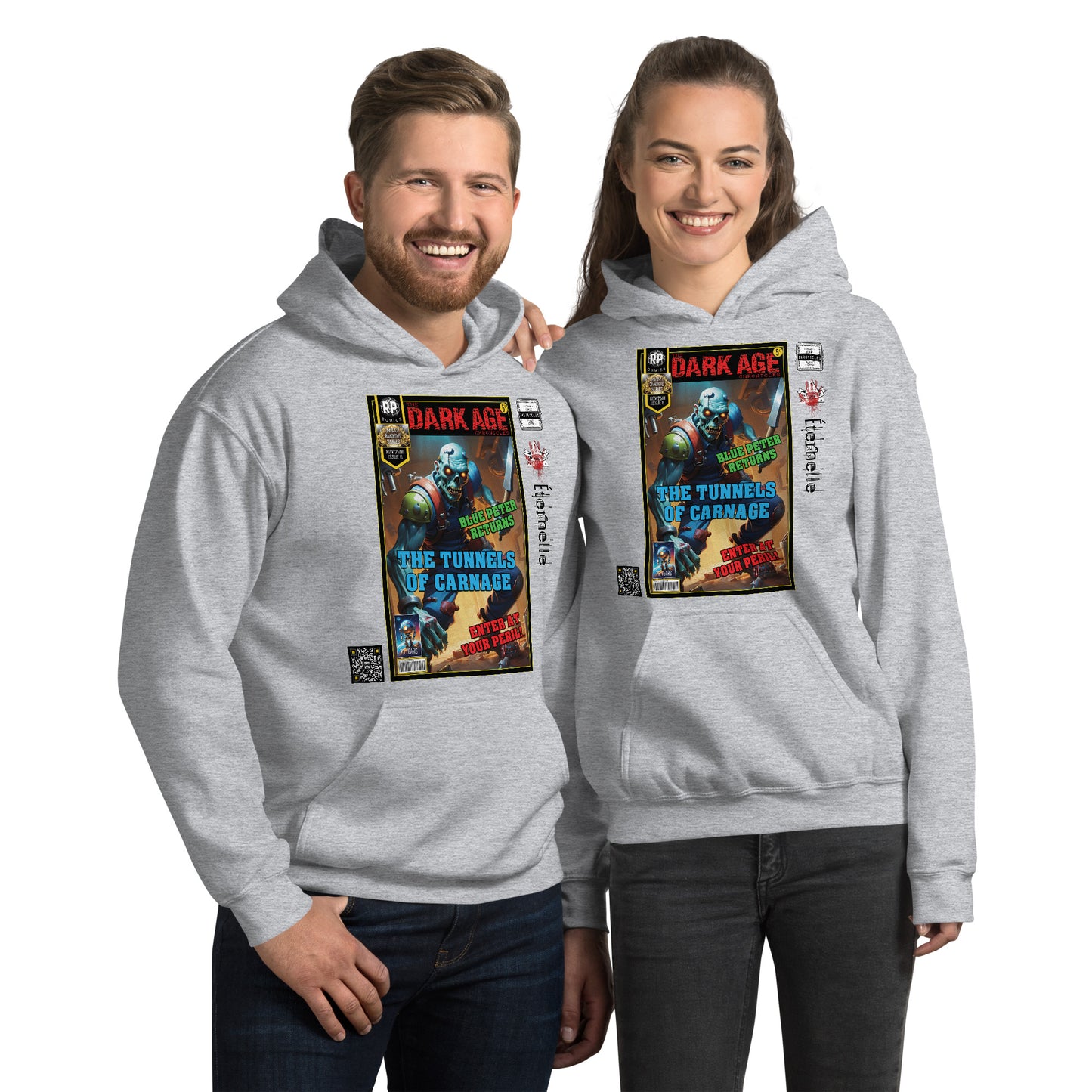 Robot Planet Unisex Hoodie / Hooded Top: The Dark Age: Éternelle Comics November 2501 Issue 11 - BLUE PETER RETURNS - TUNNELS OF CARNAGE