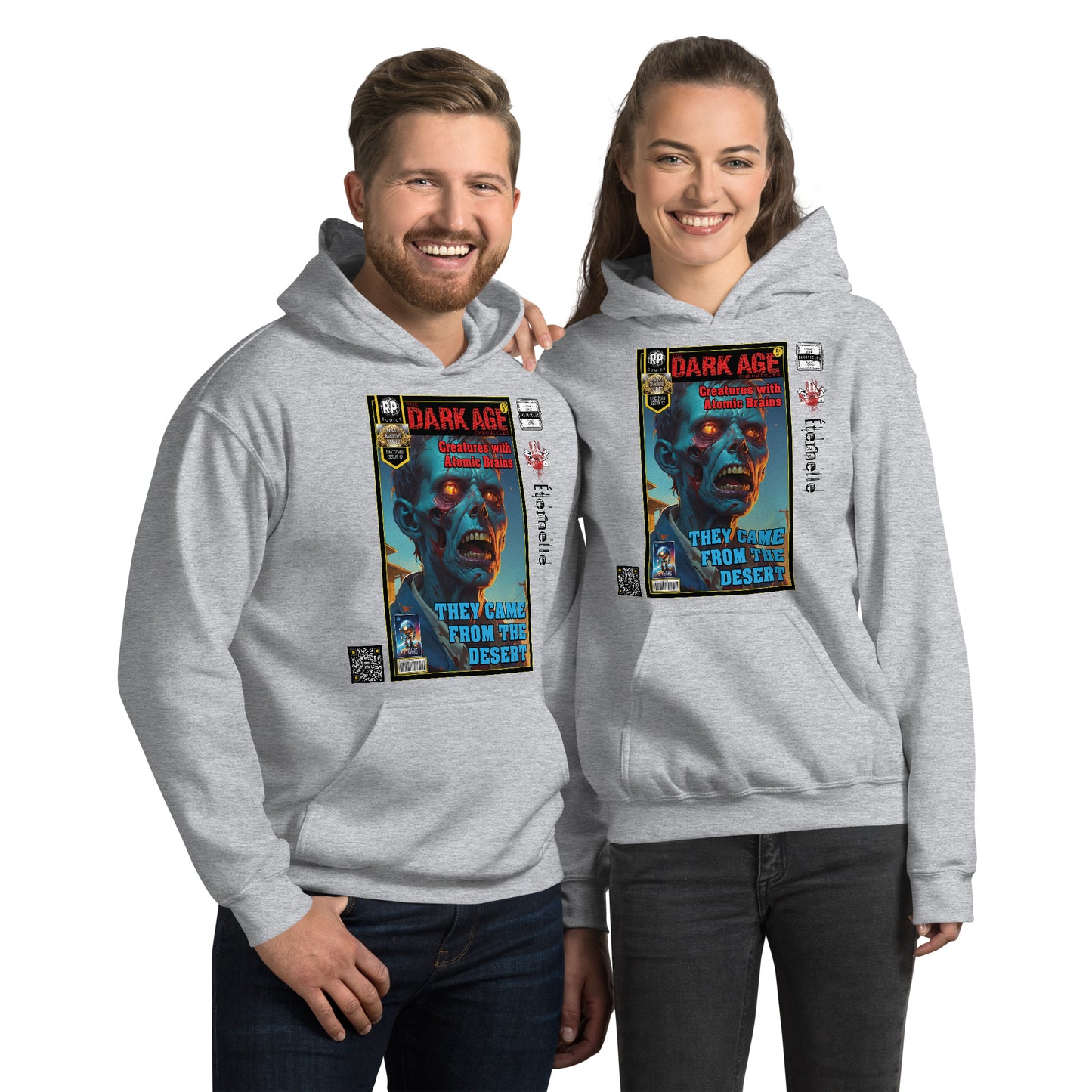 Robot Planet Unisex Hoodie / Hooded Top: The Dark Age: Éternelle Comics Dec 2501 Issue 12 - THEY CAME FROM THE DESERT - CREATURES WITH ATOMIC BRAINS