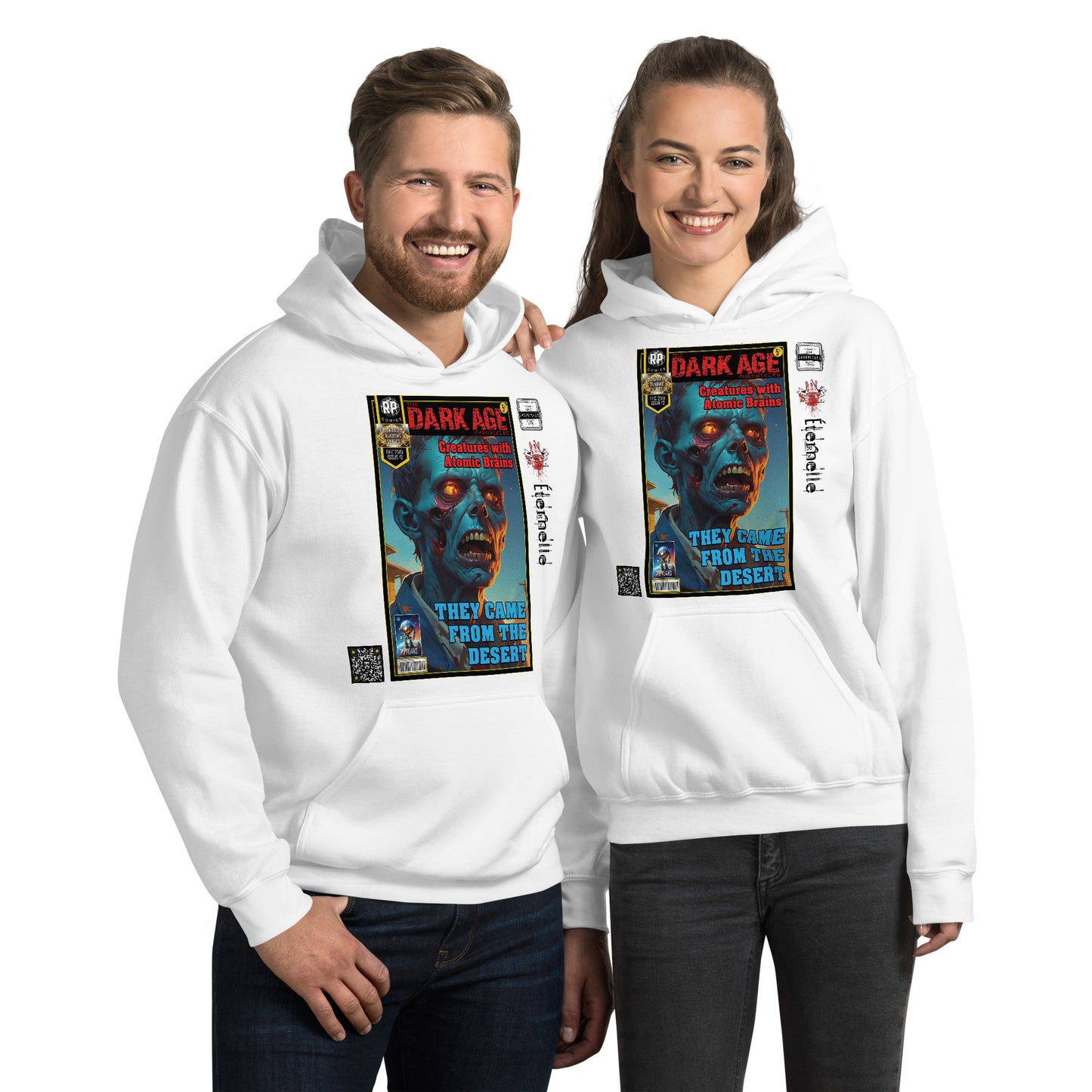 Robot Planet Unisex Hoodie / Hooded Top: The Dark Age: Éternelle Comics Dec 2501 Issue 12 - THEY CAME FROM THE DESERT - CREATURES WITH ATOMIC BRAINS