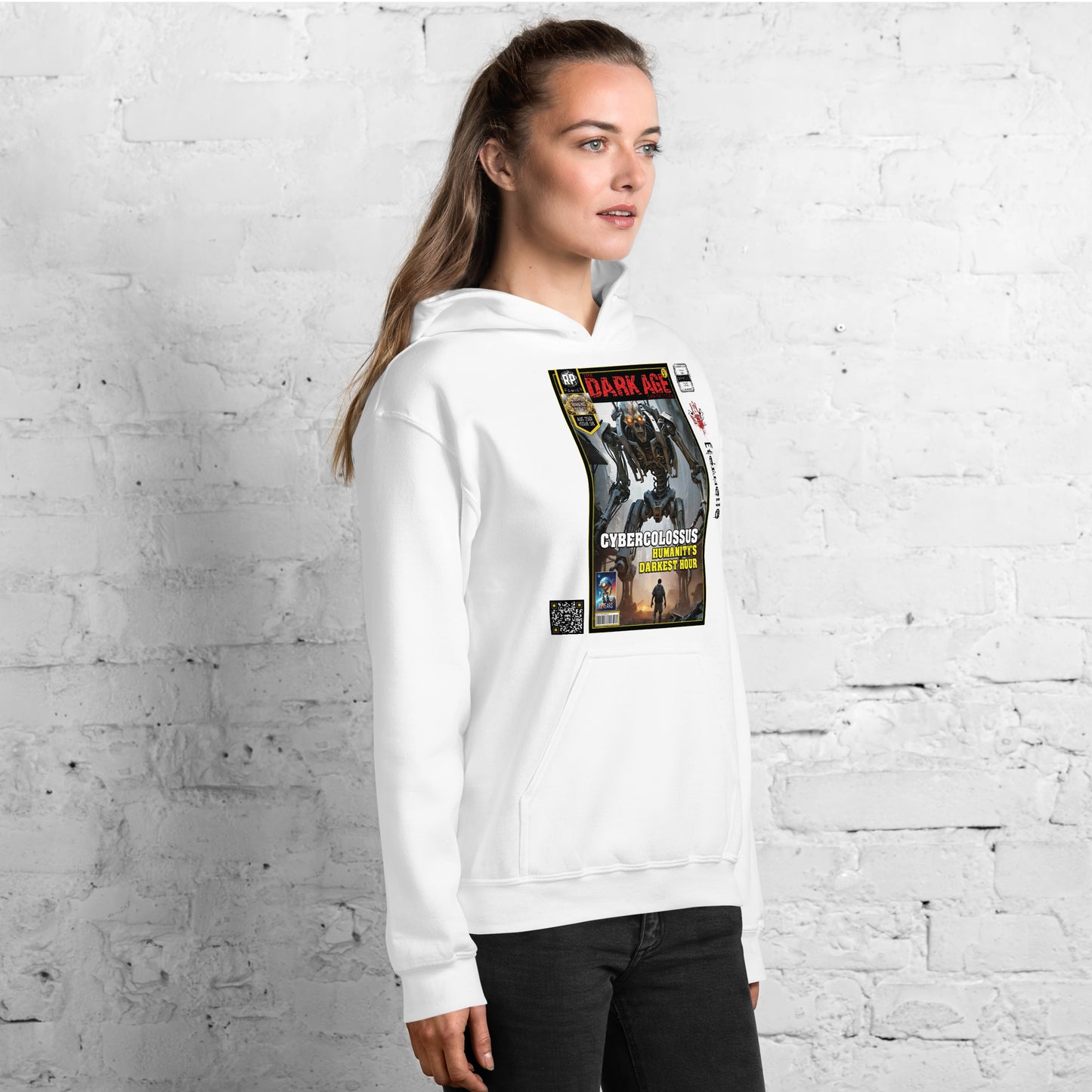 Robot Planet Unisex Hoodie / Hooded Top: The Dark Age: Éternelle Comics August 2501 Issue 08 - CYBERCOLOSSUS - HUMANITY'S DARKEST HOUR