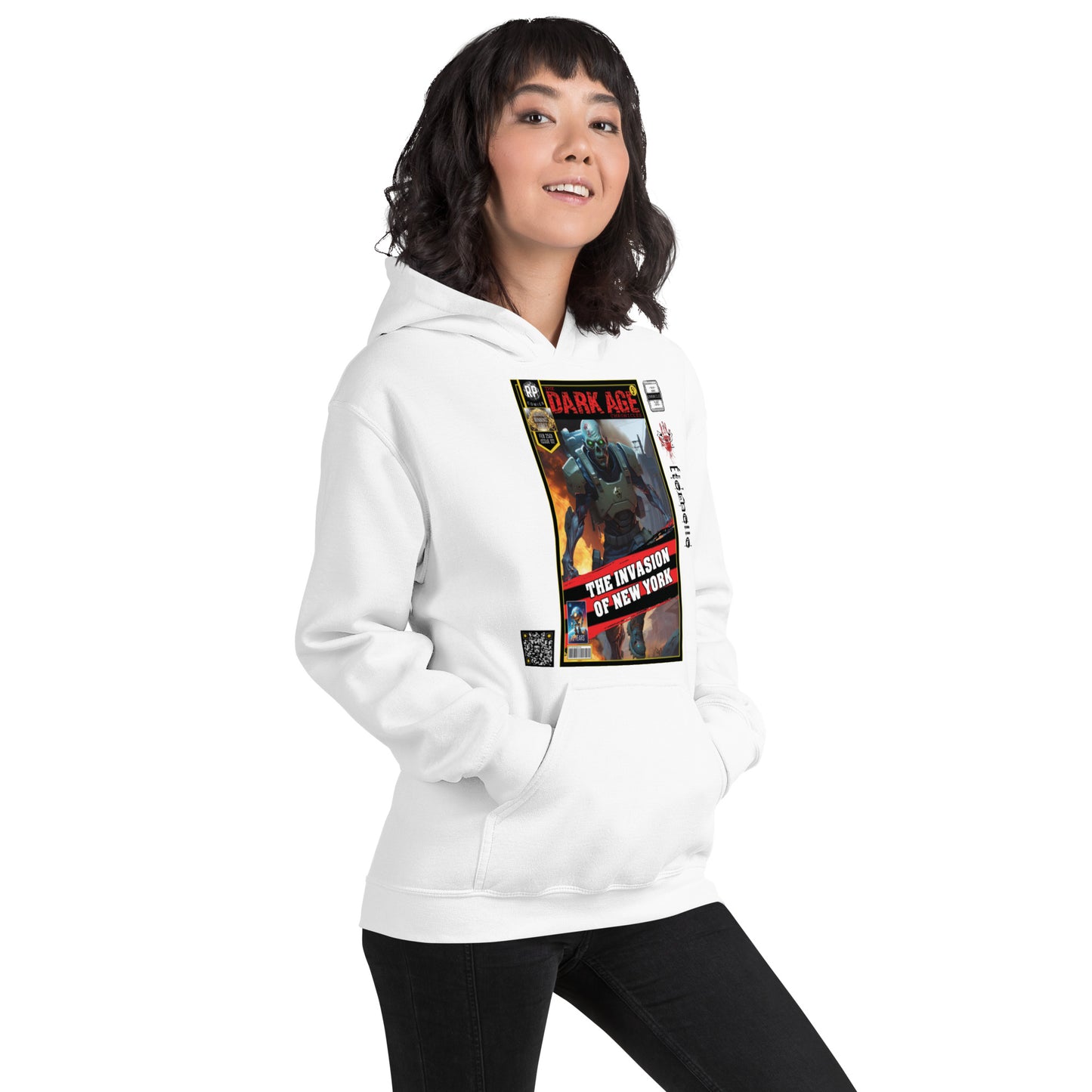 Robot Planet Unisex Hoodie / Hooded Top: The Dark Age: Éternelle Comics February 2501 Issue 02 - THE INVASION OF NEW YORK